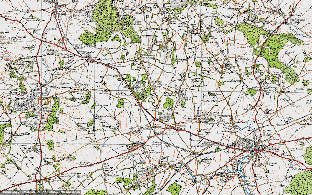 Old Map of Appleshaw, 1919 in 1919