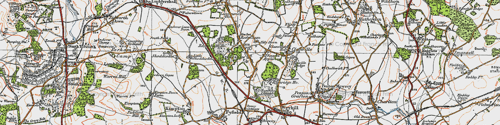 Old map of Appleshaw in 1919