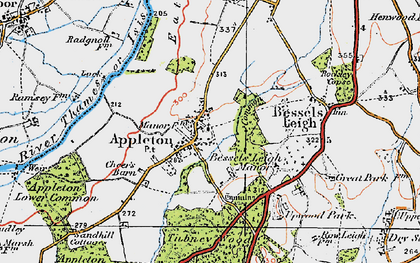 Old map of Appleton in 1919