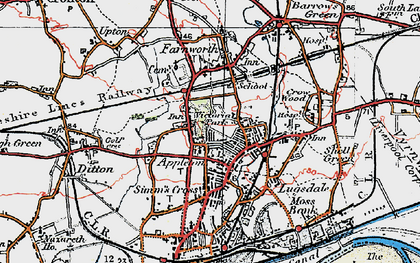 Old map of Appleton in 1923
