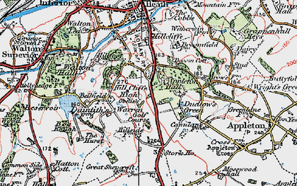 Old map of Appleton Resr in 1923