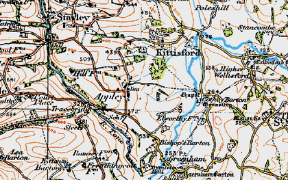 Old map of Appley in 1919