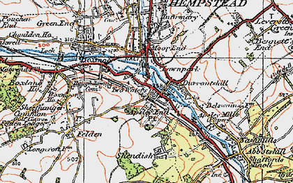 Old map of Apsley in 1920