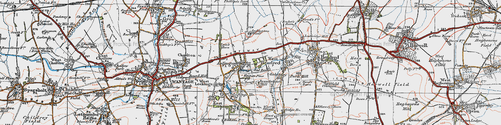 Old map of Ardington Ho in 1919