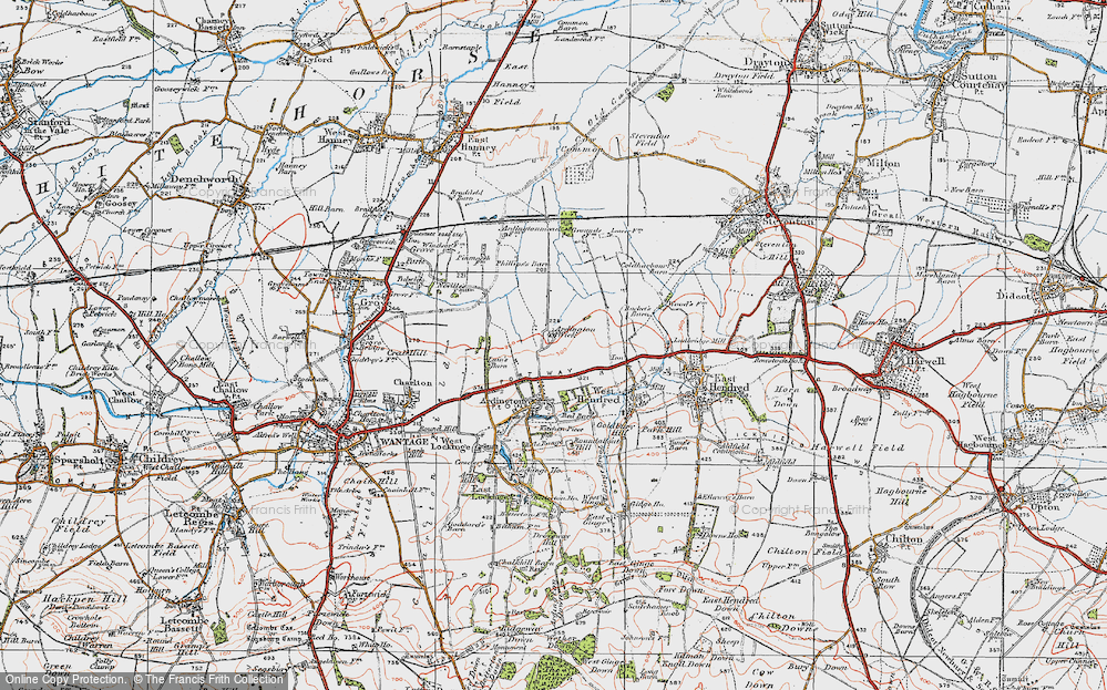 Old Map of Ardington Wick, 1919 in 1919