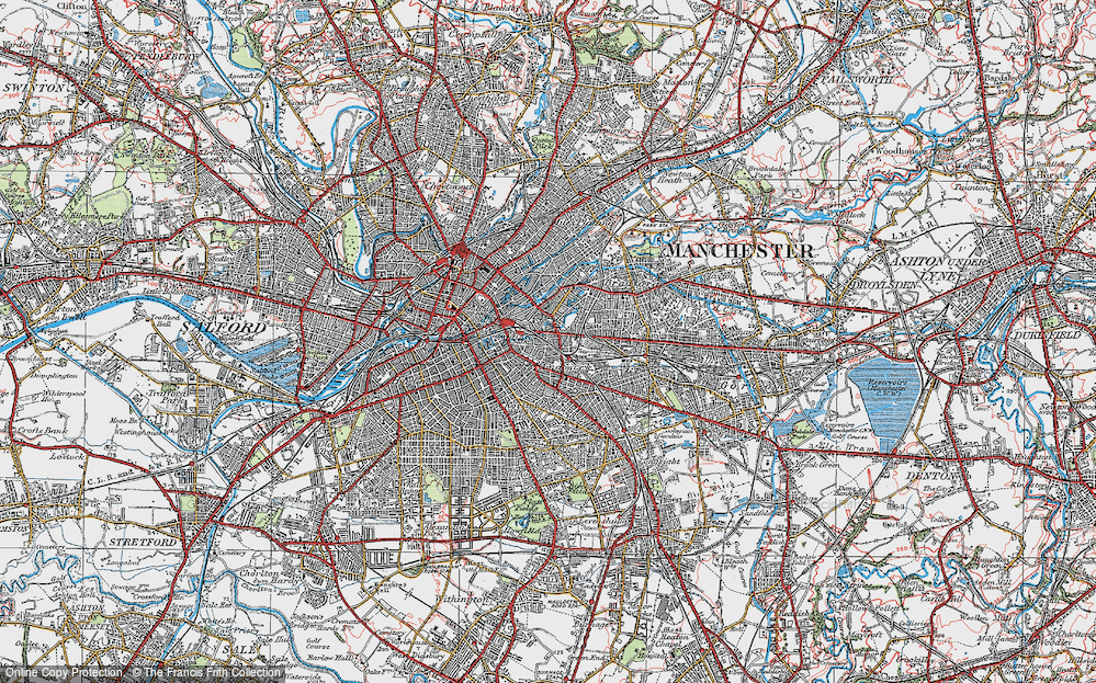 Old Map of Ardwick, 1924 in 1924