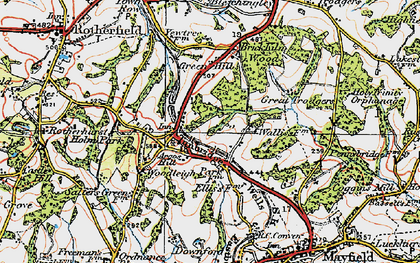 Old map of Argos Hill in 1920
