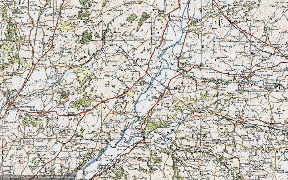 Old Map of Arkholme, 1924 in 1924