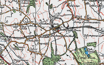 Old map of Arkwright Town in 1923