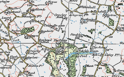 Old map of Badgers Croft in 1923