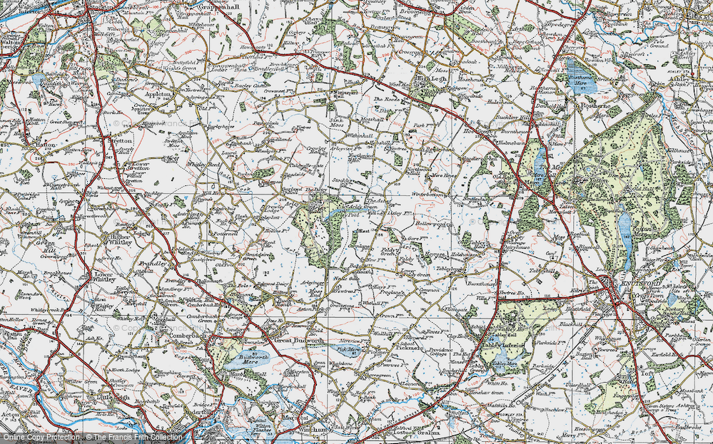 Old Map of Arley Green, 1923 in 1923