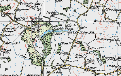 Old map of Arley Green in 1923