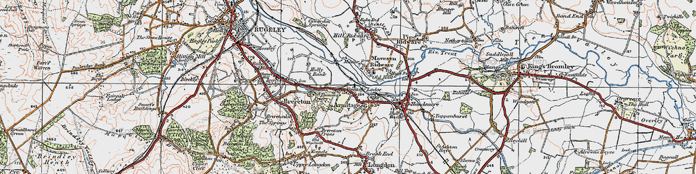Old map of Armitage in 1921