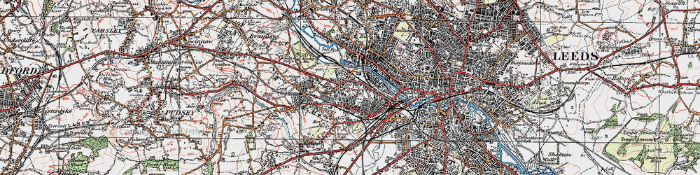 Old map of Armley in 1925