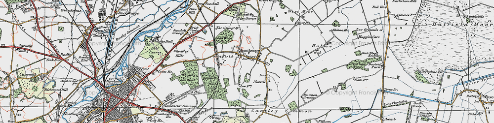 Old map of Armthorpe in 1923