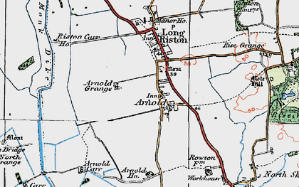 Old map of Arnold Grange in 1924
