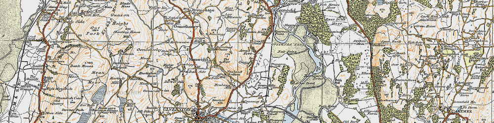 Old map of Arrad Foot in 1925