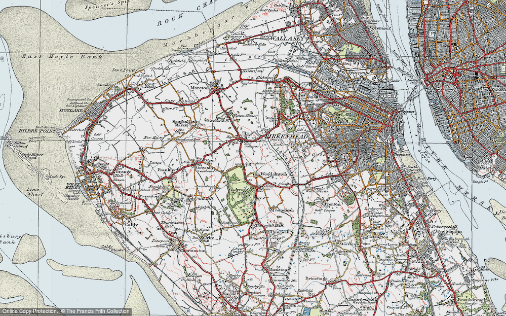 Old Map of Arrowe Hill, 1923 in 1923