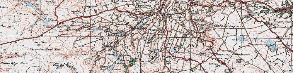 Old map of Arrunden in 1924
