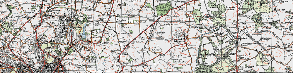 Old map of Arthursdale in 1925