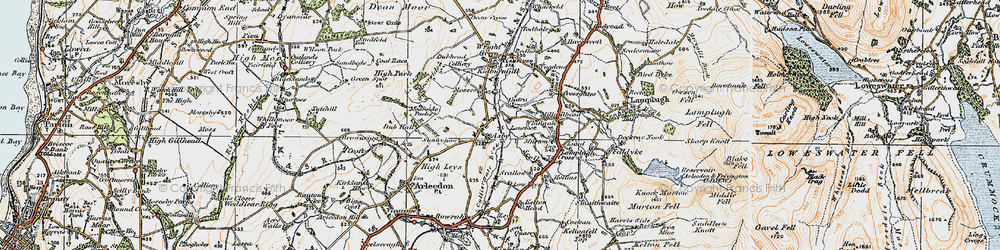 Old map of Asby in 1925
