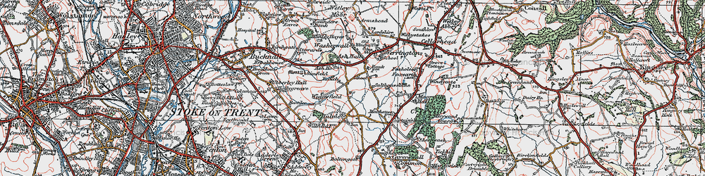 Old map of Ash Bank in 1921