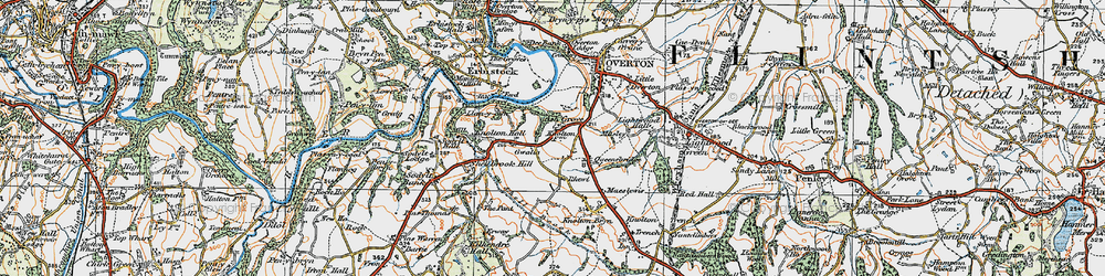 Old map of Ash Grove in 1921