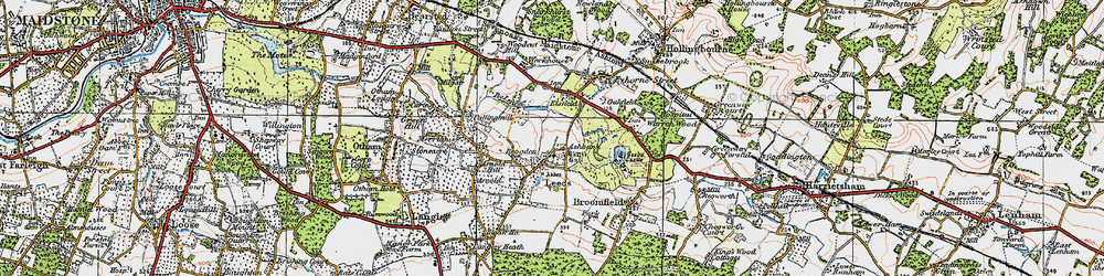 Old map of Ashbank in 1921