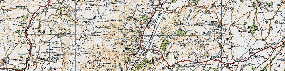 Old map of Woodnall in 1921