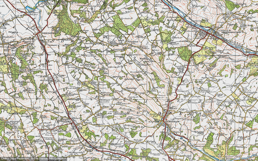Old Map of Asheridge, 1920 in 1920
