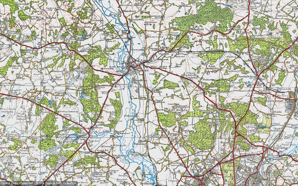 Old Map of Ashfield, 1919 in 1919