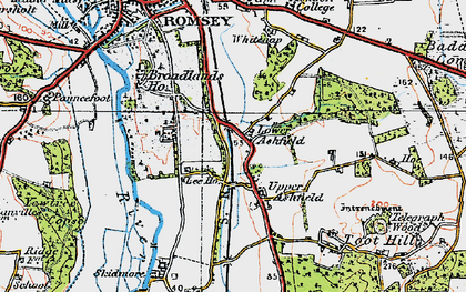 Old map of Ashfield in 1919