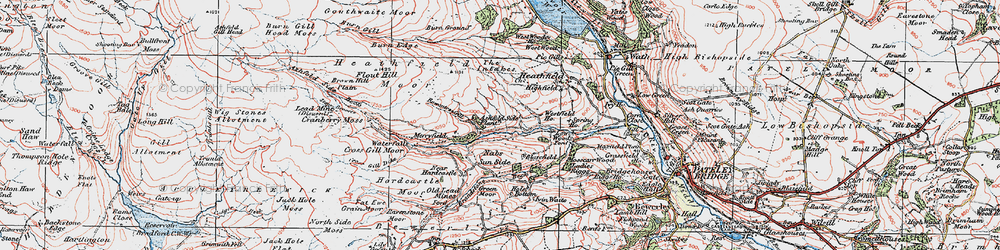 Old map of Brandstone Beck in 1925