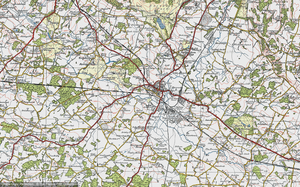 Old Map of Ashford, 1921 in 1921