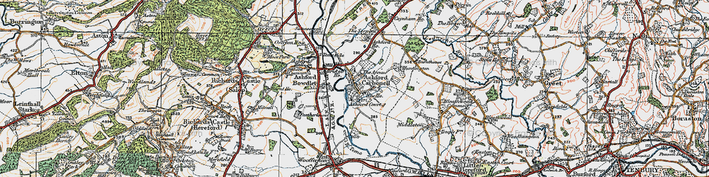 Old map of Ashford Court in 1920