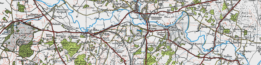 Old map of Ashington in 1919