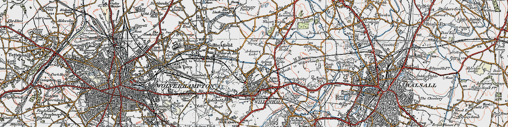 Old map of Ashmore Lake in 1921