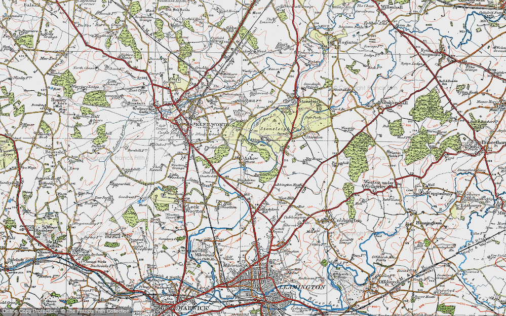 Old Map of Ashow, 1919 in 1919