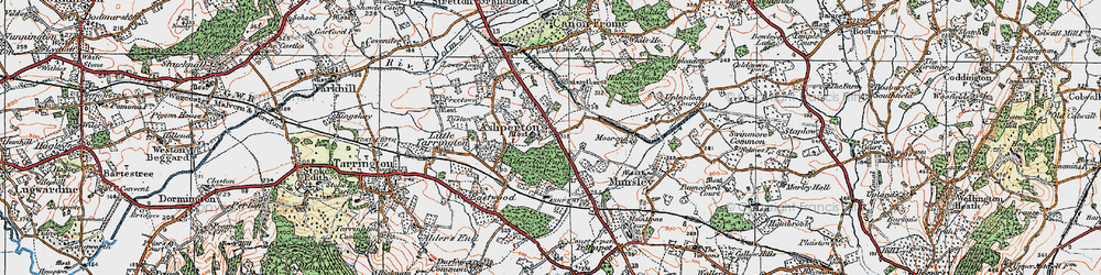 Old map of Ashperton in 1920