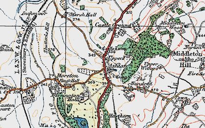 Old map of Ashton in 1920