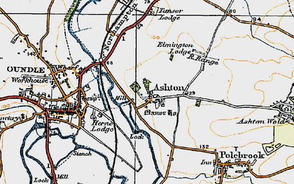 Old map of Ashton in 1920