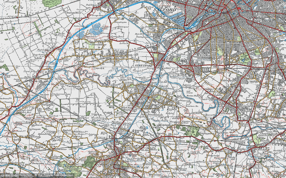 Old Map of Ashton Upon Mersey, 1923 in 1923