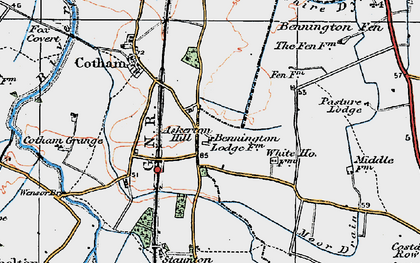 Old map of Bennington Fen in 1921