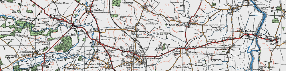 Old map of Askham in 1923