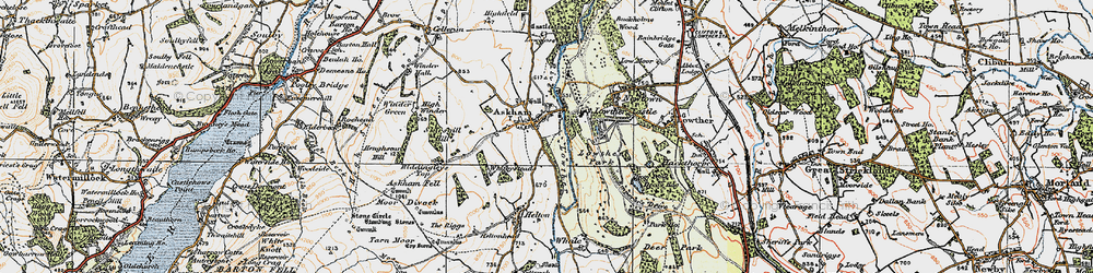 Old map of Askham in 1925