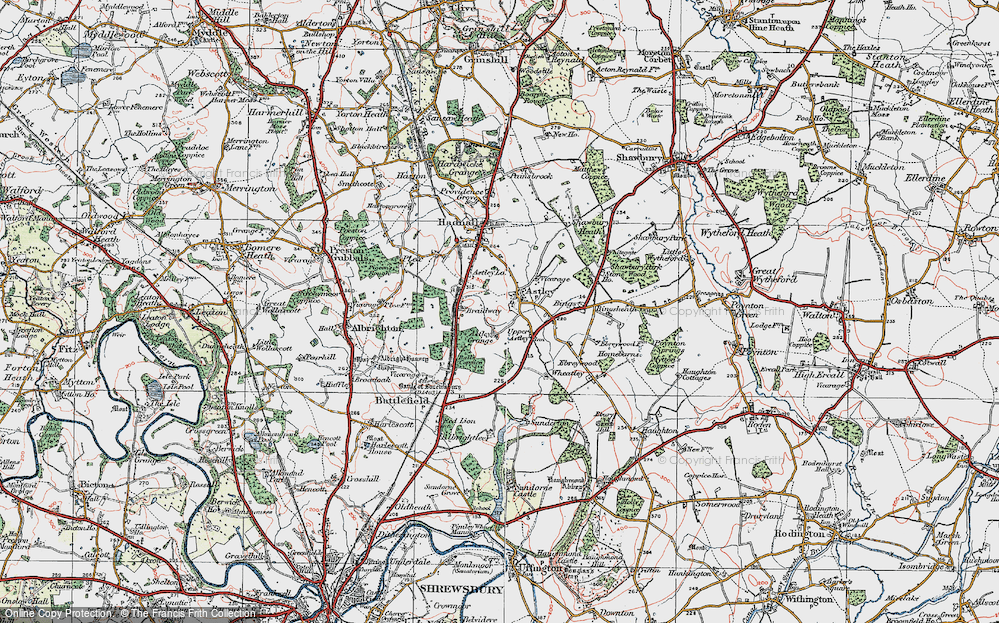 Old Map of Astley, 1921 in 1921