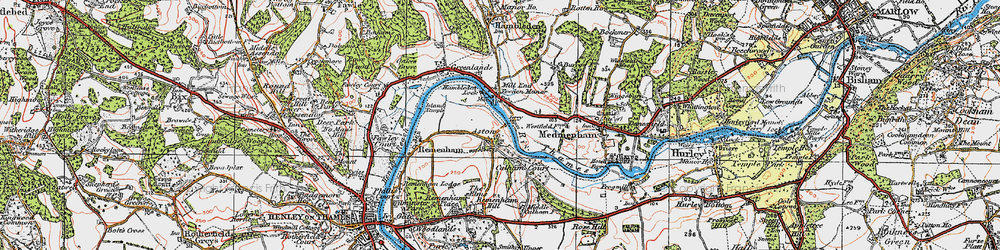 Old map of Aston in 1919