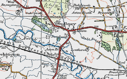 Old map of Aston Br in 1921