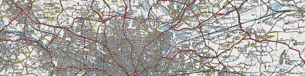 Old map of Aston in 1921