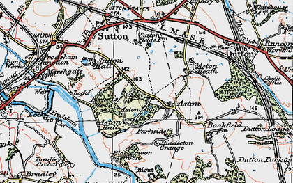 Old map of Aston Lodge in 1923